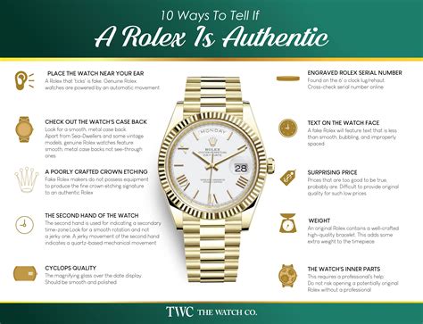 how do i autentify a rolex watch